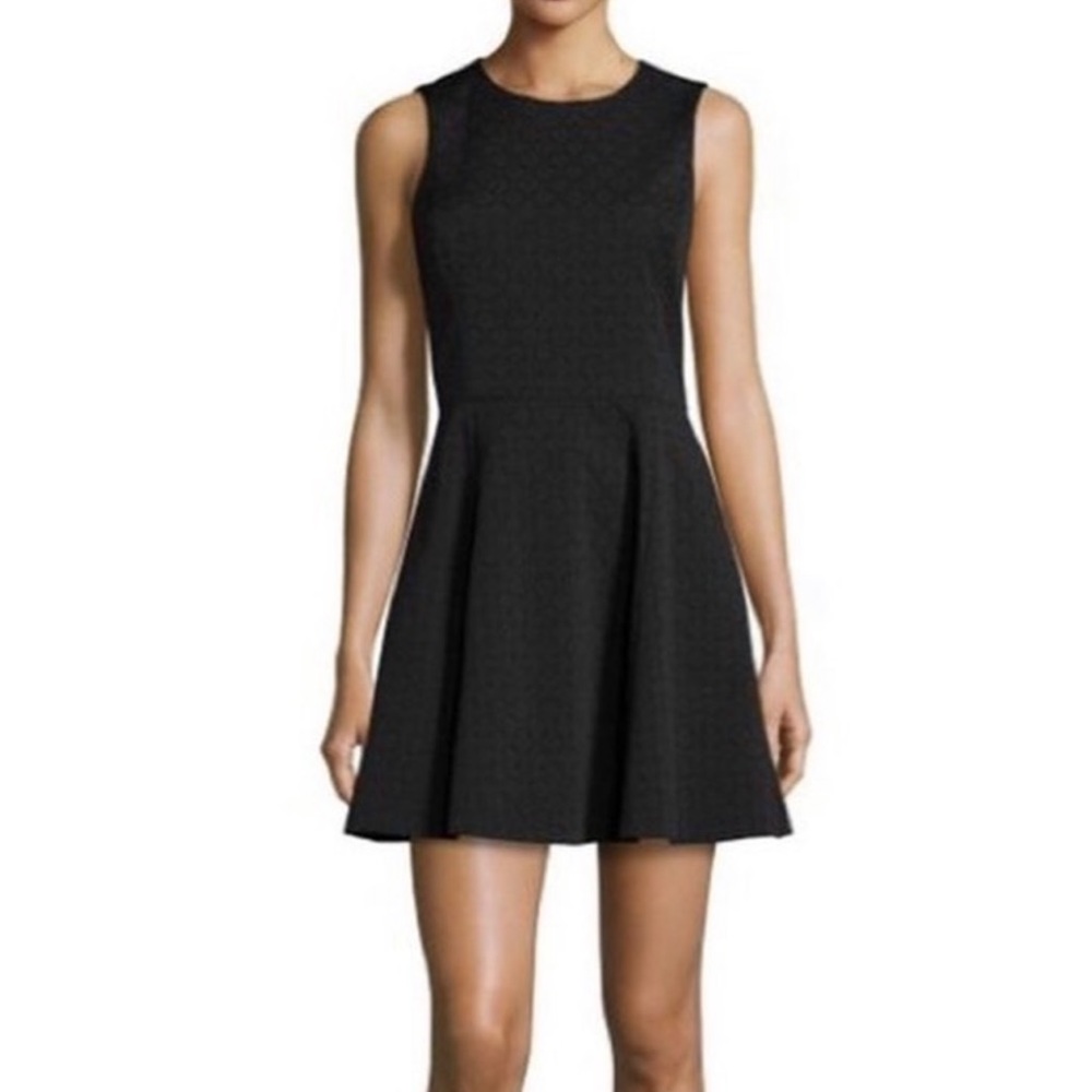 Theory Tillora Charismatic a-line Black Brocade Tank top Dress SZ 2